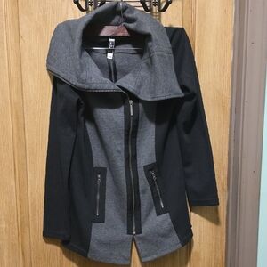 Elegant Black and Gray Women's Utility Jacket